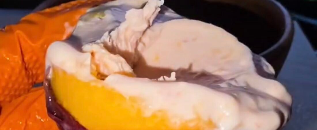 2-Ingredient Peach Ice Cream (No Ice Cream Maker)