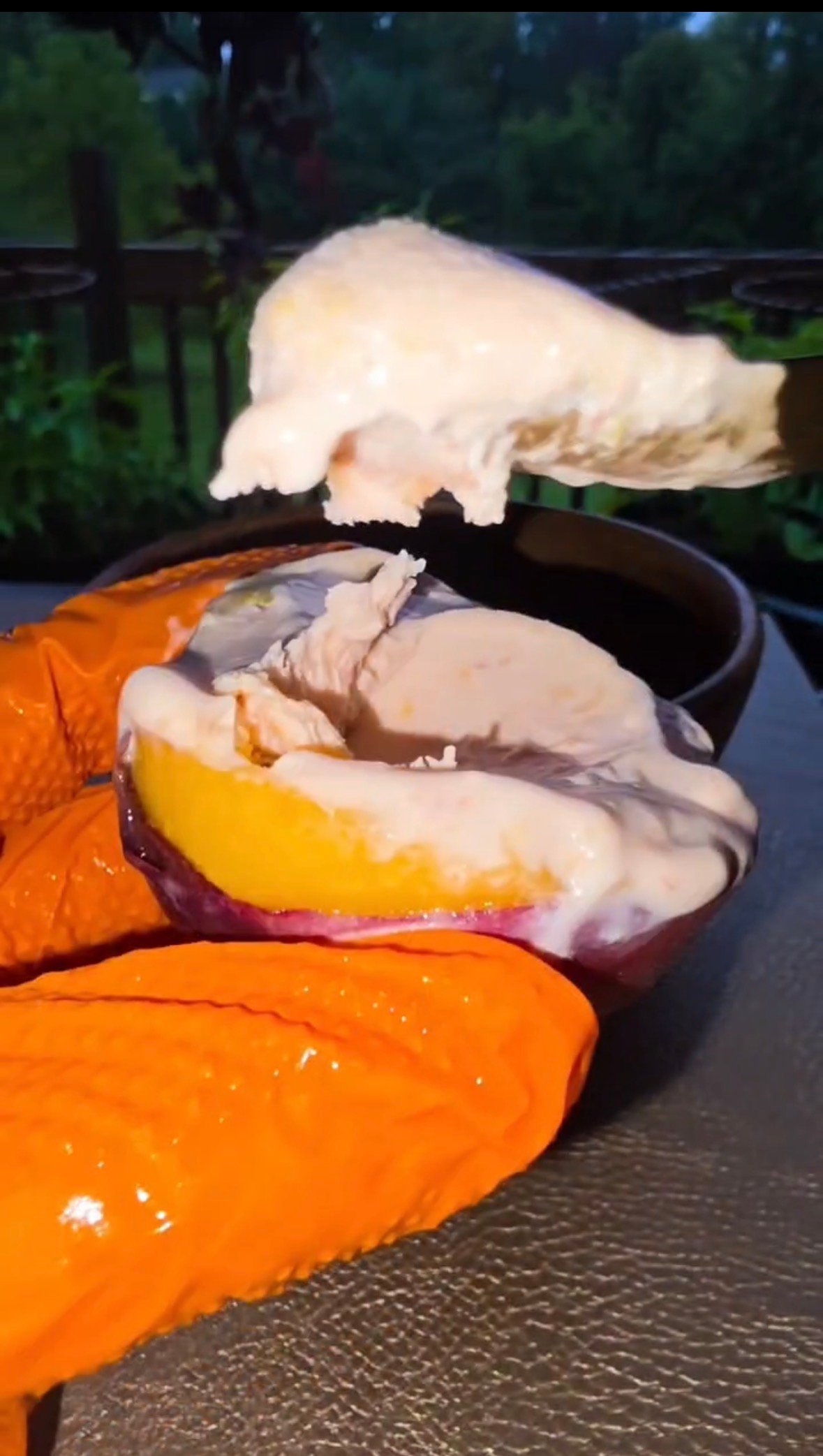 2-Ingredient Peach Ice Cream (No Ice Cream Maker)